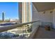 Balcony view overlooking city, palm trees, and multiple buildings at 2747 Paradise Rd # 801, Las Vegas, NV 89109
