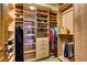 This walk-in closet features custom organizers, including shelving and drawers at 2747 Paradise Rd # 801, Las Vegas, NV 89109
