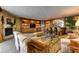 Inviting living room with a fireplace, custom shelving and bar, perfect for entertaining guests at 2747 Paradise Rd # 801, Las Vegas, NV 89109