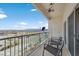 Balcony with chairs offers scenic desert views, providing a relaxing outdoor space at 3550 Bay Sands Dr # 2087, Laughlin, NV 89029
