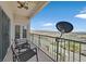 Enjoy panoramic views from this balcony with ceiling fan and comfortable seating at 3550 Bay Sands Dr # 2087, Laughlin, NV 89029