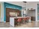 Bright and airy kitchen with a large center island, perfect for entertaining at 431 Tranquil Peak Ct, Henderson, NV 89012