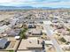 Broad aerial perspective of a suburban neighborhood, set against a stunning mountain vista at 5071 Andover Ct, Pahrump, NV 89061