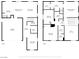 Detailed floorplan of both stories including measurements for rooms at 5820 Delaney Falls St, North Las Vegas, NV 89081