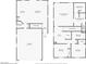 Two story floor plan of the property highlighting layout with a garage and multiple bedrooms at 690 Monroe Hill Pl, Henderson, NV 89011