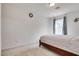 Bedroom featuring carpet flooring, a bed, a window, and neutral wall color at 933 Monte Nerone Ave, Henderson, NV 89012