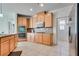 Updated kitchen featuring stainless steel appliances and light wood cabinetry at 933 Monte Nerone Ave, Henderson, NV 89012