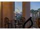 Balcony featuring outdoor furniture and views of the city at 1 Hughes Center Dr # 308, Las Vegas, NV 89169