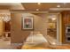 Gourmet kitchen with luxury finishes, including stone countertops, wooden cabinets and stainless steel appliances at 1 Hughes Center Dr # 308, Las Vegas, NV 89169