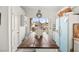 Bright kitchen featuring a butcher block island, a wreath, and natural light from the window at 266 Corvallis Ct, Henderson, NV 89074