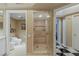 A shot of the full bathroom with both a shower and toilet at 2747 Paradise Rd # 404, Las Vegas, NV 89109