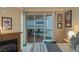 The Main Bedroom contains a fireplace and access to a private balcony with great views at 2747 Paradise Rd # 404, Las Vegas, NV 89109