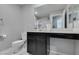 Well-lit bathroom with stylish vanity, modern fixtures, and contemporary design at 3192 Bormida Ave, Henderson, NV 89044