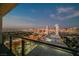 Wide angle from balcony showing the Las Vegas strip and surrounding city scape at 4381 W Flamingo Rd # 2322/2320, Las Vegas, NV 89103