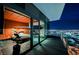 Enjoy breathtaking city views from the balcony connected to the bedroom through sliding glass doors at 4381 W Flamingo Rd # 5708, Las Vegas, NV 89103