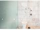 Tiled shower with glass door and updated fixtures at 4381 W Flamingo Rd # 5708, Las Vegas, NV 89103