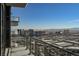 Balcony view featuring expansive city skyline, clear blue sky and mountain backdrop at 4381 W Flamingo Rd # 5708, Las Vegas, NV 89103