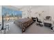 Modern bedroom boasts a stunning city view and contemporary decor at 4525 Dean Martin Dr # 607, Las Vegas, NV 89103