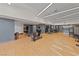Community gym with modern weight machines and large windows offering outside view at 4525 Dean Martin Dr # 607, Las Vegas, NV 89103