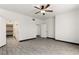 Bedroom featuring ceiling fan and ensuite bathroom and closet at 6201 E Lake Mead Blvd # 156, Las Vegas, NV 89156