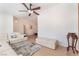 Spacious living room with modern decor and an open floor plan at 6408 Starcrest Dr, Las Vegas, NV 89108