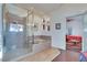 Bathroom features a glass enclosed shower and a built in jacuzzi at 788 Rossmore Dr, Las Vegas, NV 89110
