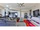 Expansive living area with an open kitchen, modern appliances, and a comfortable lounge space, perfect for relaxation at 8255 Las Vegas Blvd # 313, Las Vegas, NV 89123