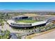 Aerial view of the Las Vegas Ballpark and surrounding cityscape at 10217 Queens Church Ave, Las Vegas, NV 89135