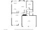 Detailed first floor plan showcasing the layout of the kitchen, living room, and garage at 10662 Bonchester Hill St, Las Vegas, NV 89141