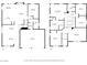 Two-story floor plan offering a detailed layout of the first and second floors at 10662 Bonchester Hill St, Las Vegas, NV 89141