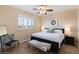 Bedroom with a soft color palette, window shutters, and a serene ambiance at 12 Wade Hampton Trl, Henderson, NV 89052