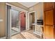 Bright kitchen nook featuring a sliding glass door with patio access at 1455 Waterfall Ln, Mesquite, NV 89034