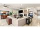 Inviting living room featuring a fireplace, tile flooring, and comfortable seating at 2285 Villefort Ct, Las Vegas, NV 89117