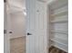 Hall closet with shelving for storage at 2451 N Rainbow Blvd # 1150, Las Vegas, NV 89108