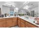 Spacious bathroom with a double vanity, large mirror, and ample counter space at 2526 Begonia Valley Ave, Henderson, NV 89074