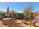 Inviting patio area with outdoor furniture, perfect for relaxation and barbecues at 3805 Sorrowing Sparrow Ct, North Las Vegas, NV 89032