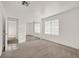 Bedroom featuring neutral carpeting and sliding closet doors at 510 Crumpler Pl, Henderson, NV 89052