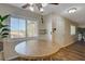 Breakfast nook with wood-look floors and plantation shutters for lots of natural light at 524 Turtleback Rd # A, Mesquite, NV 89027