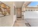 Inviting front entrance with security door, two-car garage, and decorative elements at 5640 Vasila Dr, Las Vegas, NV 89110