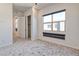 A bedroom with carpet floors, bright walls, and a closet at 639 Grey Saker St, Las Vegas, NV 89138