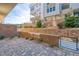 Private patio area with brick pavers and manicured landscaping at 639 Grey Saker St, Las Vegas, NV 89138