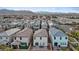 Aerial view of homes with well-maintained yards and hardscape, highlighting neighborhood layout at 7970 Calito St, Las Vegas, NV 89166