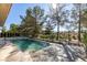 Gorgeous pool with a view of the green golf course at 8649 Robinson Ridge Dr, Las Vegas, NV 89117