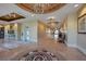 Luxurious hallway featuring marble floors, ornate lighting, and elegant decor at 9103 Alta Dr # 404, Las Vegas, NV 89145