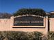 Glenleigh Gardens community sign with lush greenery against a clear blue sky at 10446 Abbotsbury Dr, Las Vegas, NV 89135