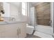 Bathroom with a tub/shower, and a modern vanity at 10632 Patina Hills Ct, Las Vegas, NV 89135