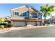 Charming two-story townhome with private balconies and three-car garage at 1092 Slate Crossing Ln # 1, Henderson, NV 89002