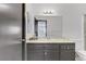 Bathroom featuring a sink with marble countertop, a mirror, and white walls at 1405 Vegas Valley Dr # 286, Las Vegas, NV 89169