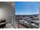 Enjoy breathtaking city views from this private balcony with glass railings and comfortable seating at 150 Las Vegas Blvd # 1608, Las Vegas, NV 89101