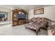 Living room view with television and cabinet at 2291 Grannis Ln, Las Vegas, NV 89104